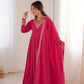 Royal Shimmer Silk Anarkali Suit for Festive and Wedding Wear