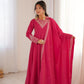 Royal Shimmer Silk Anarkali Suit for Festive and Wedding Wear