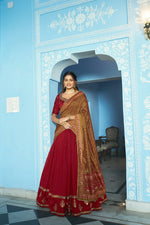 Royal Vichitra Silk Lehenga Set for Wedding and Festive Occasions