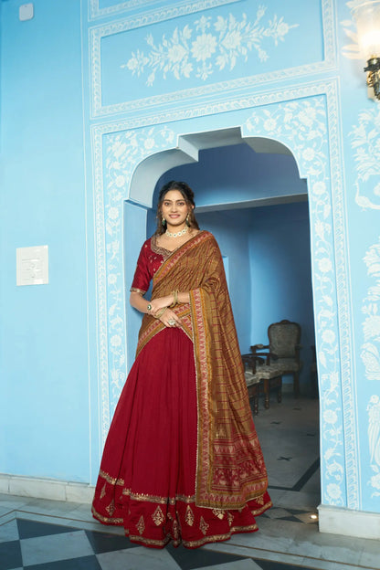 Royal Vichitra Silk Lehenga Set for Wedding and Festive Occasions
