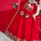 Ruby Floral Embroidered Anarkali