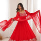 Ruby Floral Embroidered Anarkali