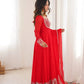 Ruby Floral Embroidered Anarkali