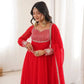 Ruby Floral Embroidered Anarkali