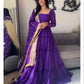 Ruffle Faux Georgette Anarkali Set