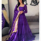 Ruffle Faux Georgette Anarkali Set