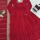 Ruffle Faux Georgette Anarkali Set