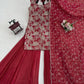 Rust Floral Sequin Sharara Set