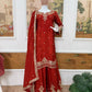 Rust Paisley Embroidered Kurti