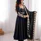 Rust Sequin Flared Gown