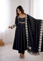 Rust Sequin Flared Gown