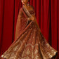 Rust Zari Sequin Lehenga