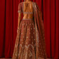 Rust Zari Sequin Lehenga