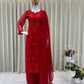 Sage Chikankari Georgette Suit Set