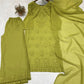 Sage Chikankari Georgette Suit Set