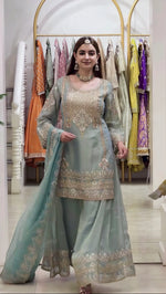Sage Cording Sequin Sharara