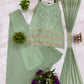 Sage Floral Embroidered Kurti Set