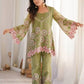 Sage Floral Sequin Kurta Set