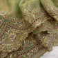 Sage Sequin Embroidered Chiffon Saree