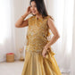 Salsa Crush Embroidered Koti Lehenga Set