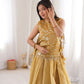 Salsa Crush Embroidered Koti Lehenga Set