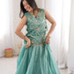 Salsa Crush Embroidered Koti Lehenga Set