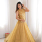 Salsa Crush Embroidered Koti Lehenga Set