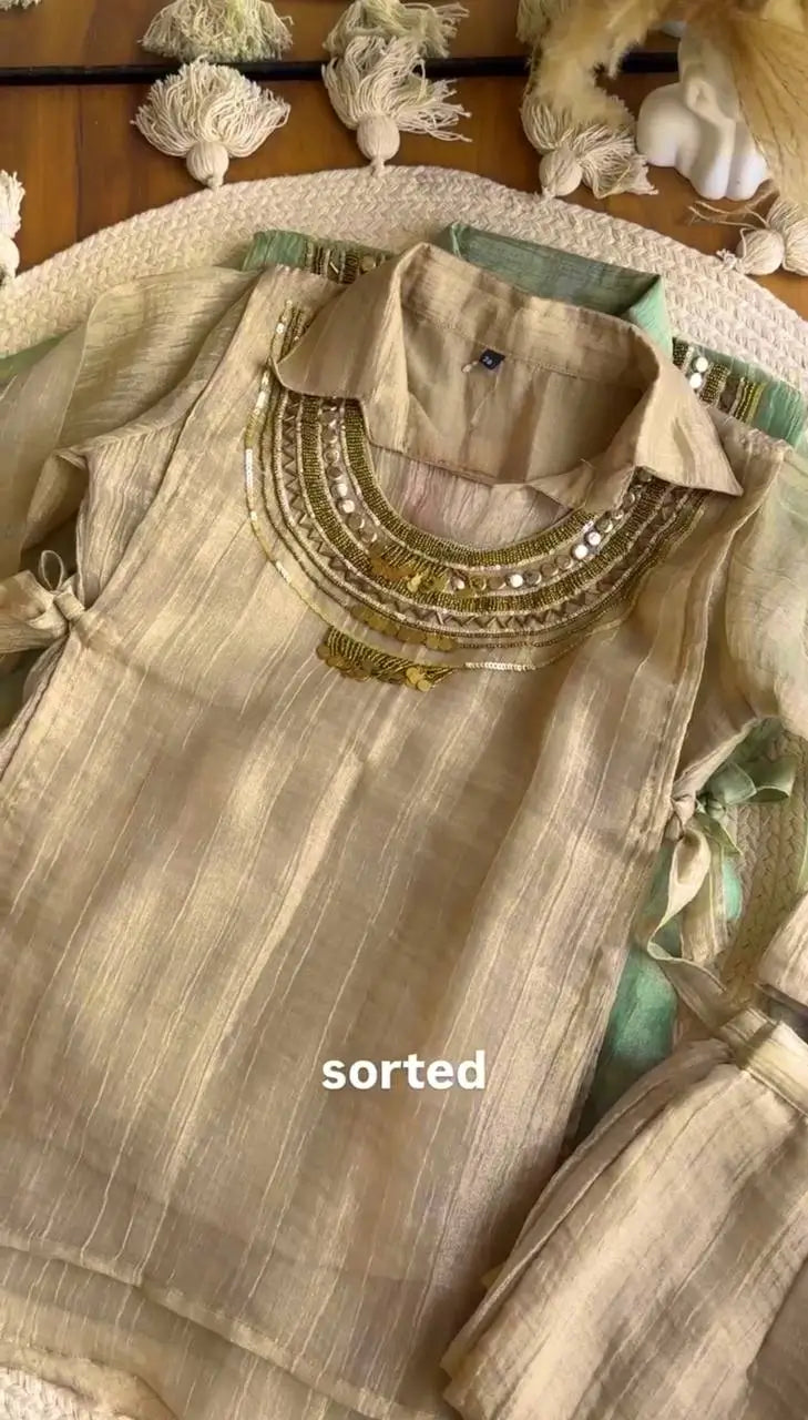 Salsa Crushed Layered Co-ord Set