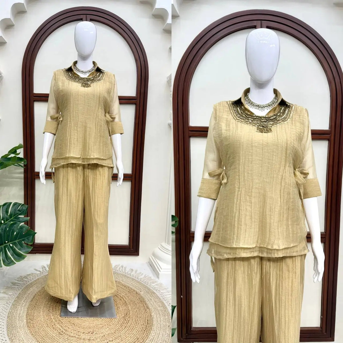 Salsa Crushed Layered Co-ord Set