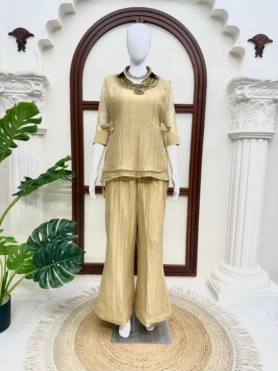 Salsa Crushed Layered Co-ord Set