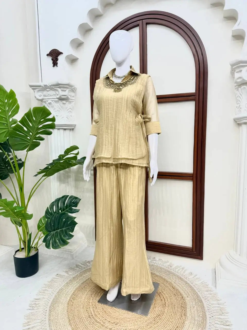 Salsa Crushed Layered Co-ord Set