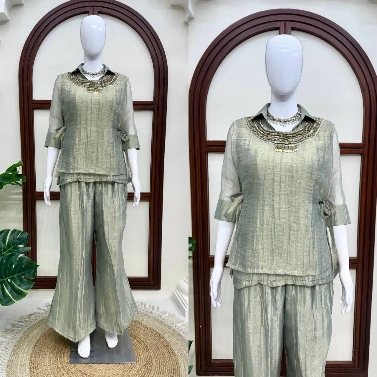 Salsa Crushed Layered Co-ord Set