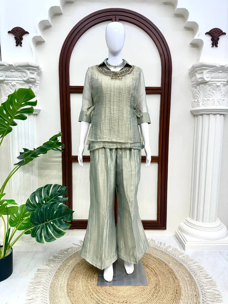 Salsa Crushed Layered Co-ord Set