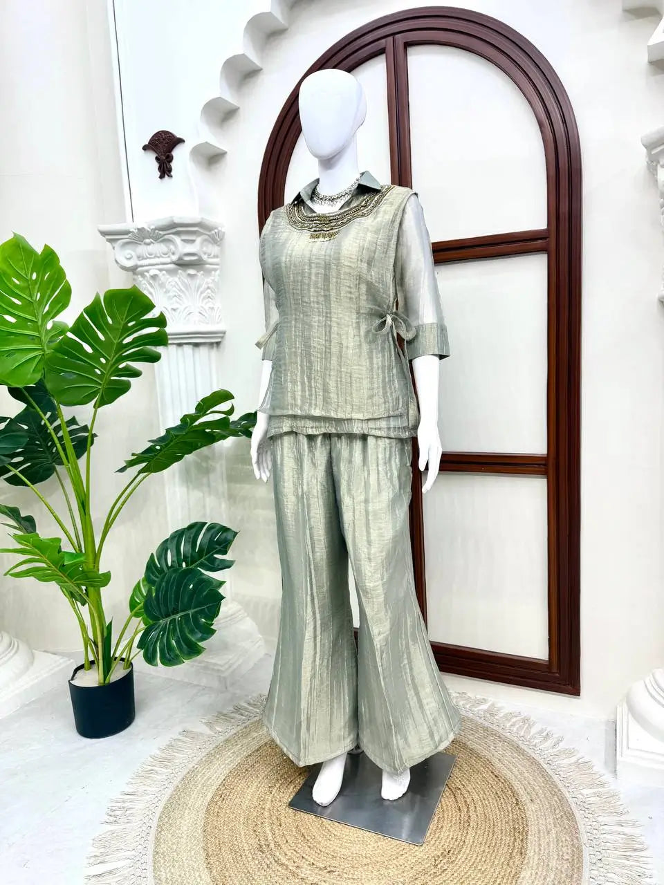 Salsa Crushed Layered Co-ord Set