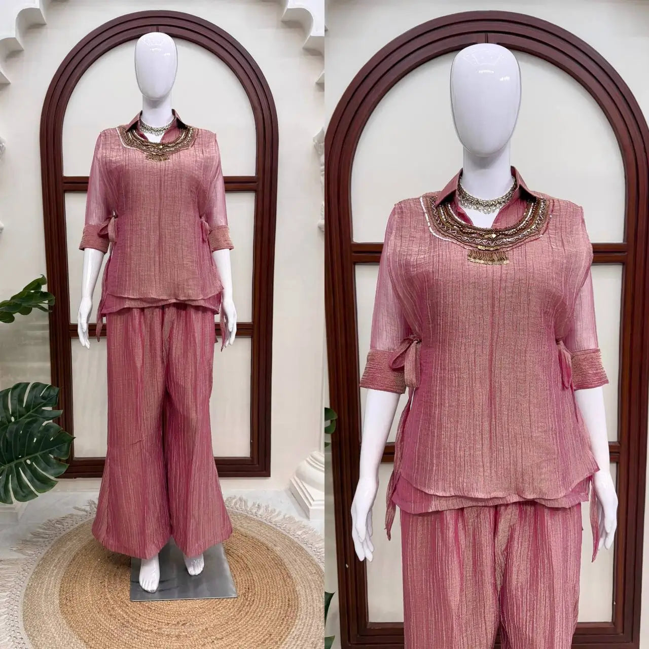 Salsa Crushed Layered Co-ord Set