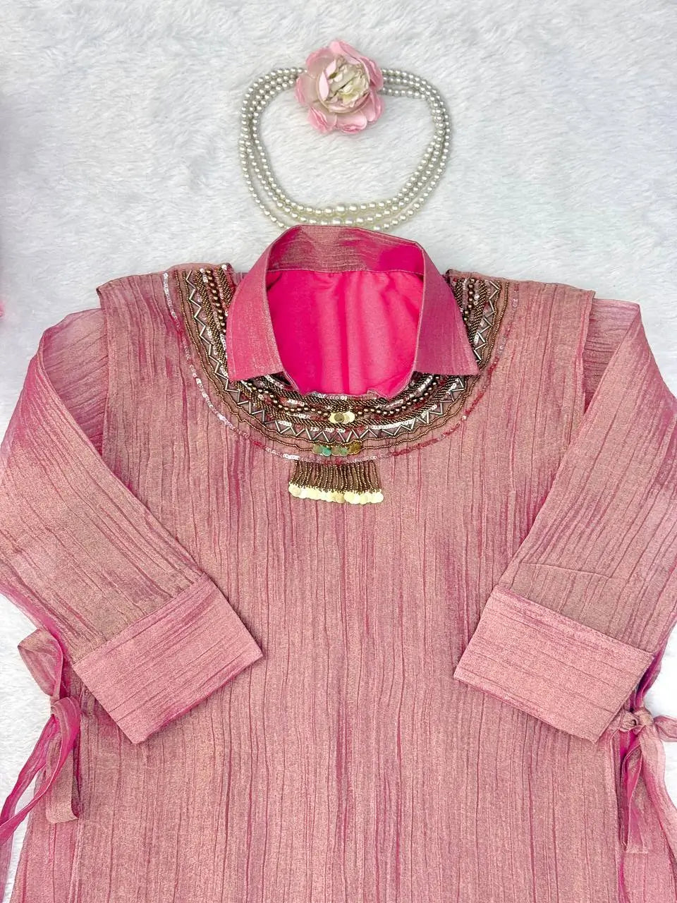 Salsa Crushed Layered Co-ord Set
