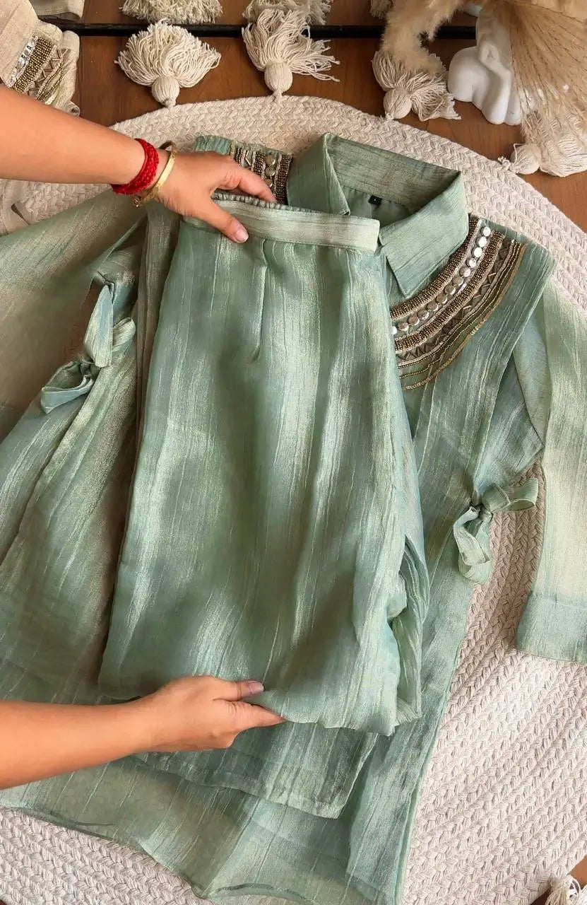 Salsa Crushed Layered Co-ord Set