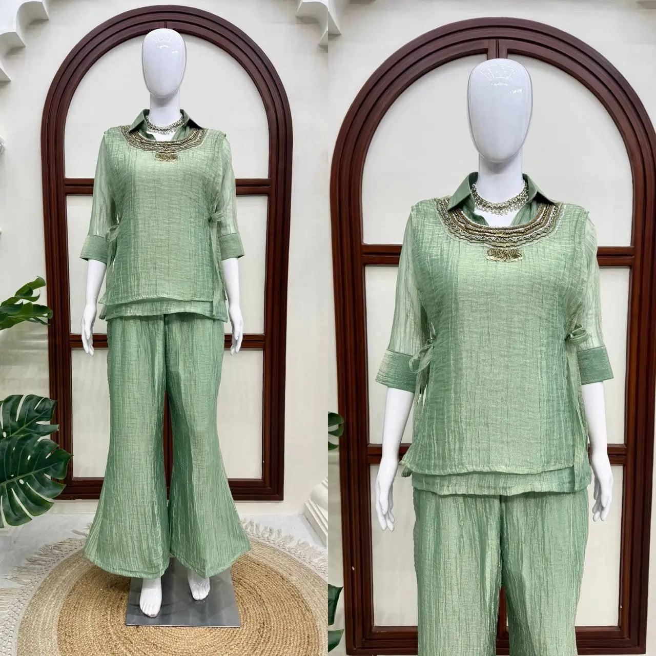 Salsa Crushed Layered Co-ord Set