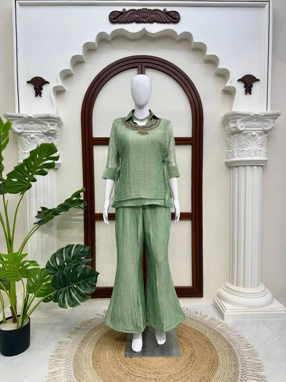 Salsa Crushed Layered Co-ord Set