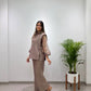 Salsa Crushed Layered Stitched Co-ord Set
