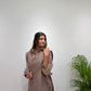 Salsa Crushed Layered Stitched Co-ord Set