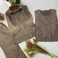 Salsa Crushed Layered Stitched Co-ord Set