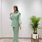 Salsa Crushed Layered Stitched Co-ord Set