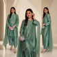 Sapphire Lotus American Silk Farshi Set