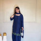 Sapphire Lotus American Silk Farshi Set
