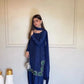 Sapphire Lotus American Silk Farshi Set