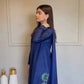 Sapphire Lotus American Silk Farshi Set