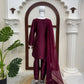 Sapphire Lotus American Silk Farshi Set