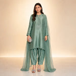 Sapphire Lotus American Silk Farshi Set