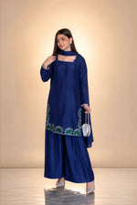 Sapphire Lotus American Silk Farshi Set